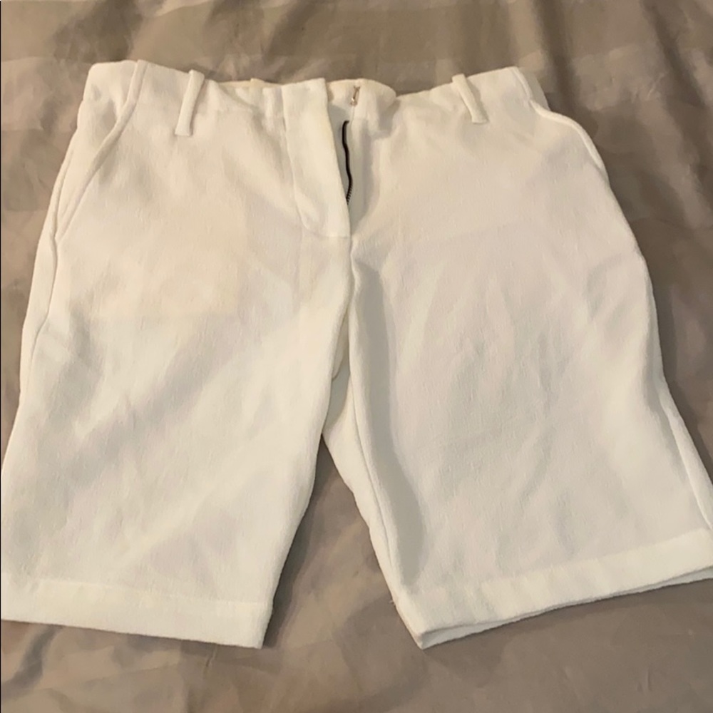 Enza Costa Crepe Bermuda Shorts—Size 2 (Medium)